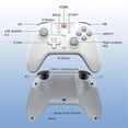 thumbnail image 5 of EasySMX X05 Wireless Gamepad Bluetooth Gaming RGB Controller white, 5 of 5