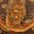 thumbnail image 5 of Oriental Furniture 6 ft. Tall Black Lacquer Room Divider - Dragon, 5 of 6