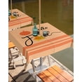 thumbnail image 2 of Fsddascl Hello Fall Outdoor Tablecloth - 54x54 Inch Square Dining Table Cover, Pumpkins Maple Leaf Botanical Orange Waterproof Outdoor Table Cloth with Umbrella Hole & Zipper for Picnic/Patio/Party, 2 of 7