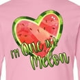 thumbnail image 4 of Inktastic I'm One in a Melon Watermelon Heart Long Sleeve Youth T-Shirt, 4 of 5
