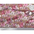 thumbnail image 3 of Soimoi Polyester Crepe Fabric Butterfly & Orchids Floral Decor Fabric Printed Yard 42 Inch Wide, 3 of 3