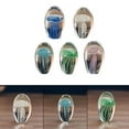 1Pcs Marine Life Ornaments Handmade Glow Glass JellyfishFigurines