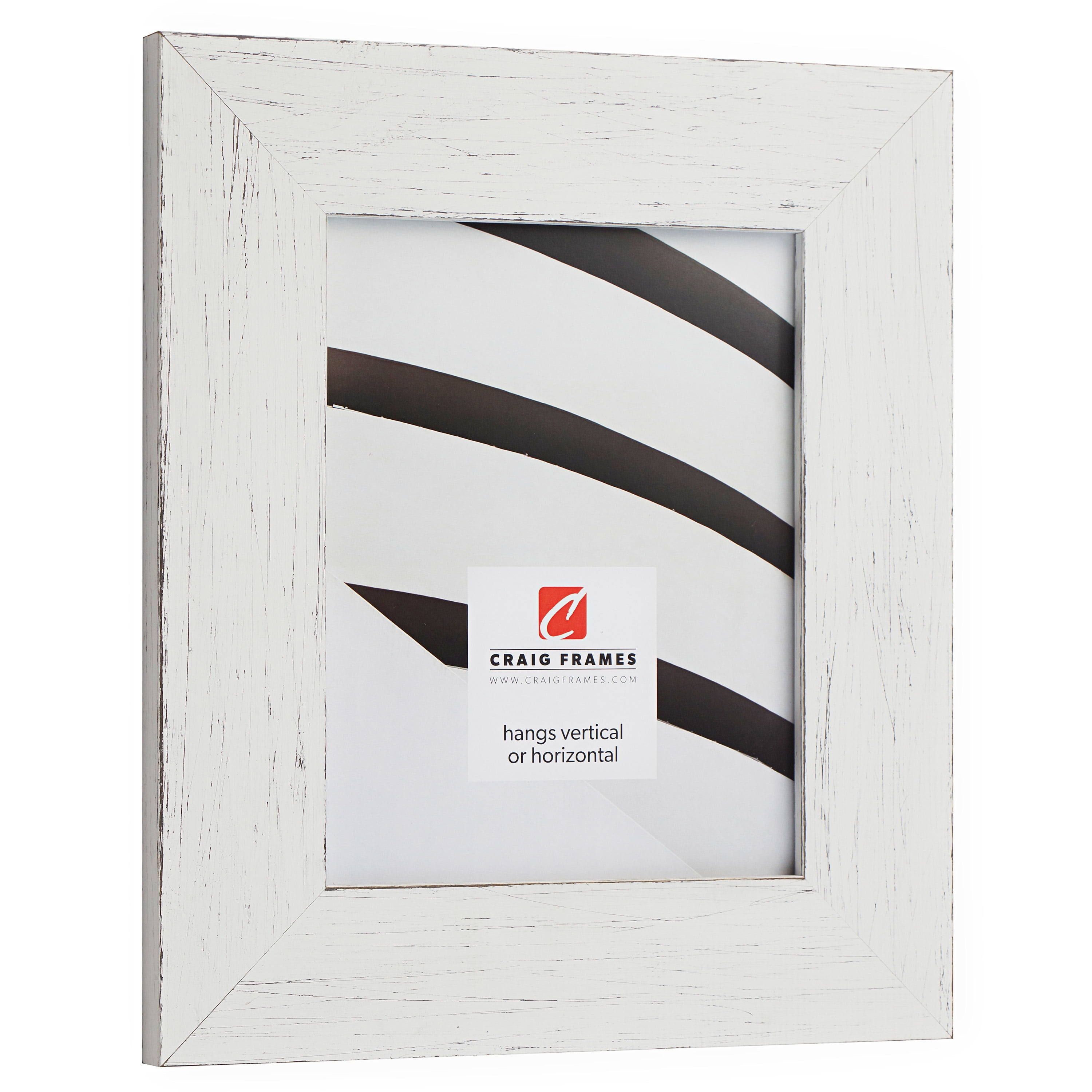 Craig Frames Jasper Wide, 18x24 inch Picture Frame, Country Marshmallow White