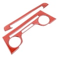 thumbnail image 3 of Center Console A/C Panel Cover Trim For Dodge Charger 2011-2014 Red Carbon Fiber, 3 of 5