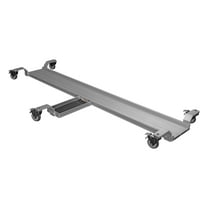 Extreme Max 5001.6515 Pro Series Aluminum Motorcycle Dolly with Adjustable Kickstand Tray and Locking Casters - 1500 lb. Capacity, 80" x 9" Track