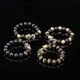 thumbnail image 4 of Pulsera de cuentas talladas a mano Feng Shui, color cambiado con joyería de cuentas chapadas en oro, 4 of 7