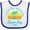 White and Royal, variant on Inktastic Summer Enjoy the Sunshine Siesta Key Florida in Blue Boys or Girls Baby Bib