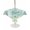 Mint, Green, Lime, variant on Outdoor Tablecloth with Umbrella Hole for Patio/Picnic/Party/Camping, Sage Green Conch Waterproof Table Cloth Rectangle Table Cover Washable, Coastal Summer Beach Coral Vintage Art (54"x 80")