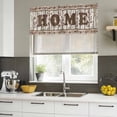 thumbnail image 4 of 2 Pack Valances for Window, Retro Farmhouse Short Curtains for Kitchen Bedroom Living Room, Country Star Berries Text Wooden Grain Rod Pocket Small Window Treatment Valance Drapes 42 x 18 Inch, 4 of 8