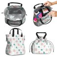 thumbnail image 2 of Pioneer Flower Floral Print Pattern Drawstring Lunch Bag Women - Drawstring Lunch Bag Insulated for Work Office - Stain-Resistant Large Lunchbags for Women with Multi-Pockets, 2 of 6