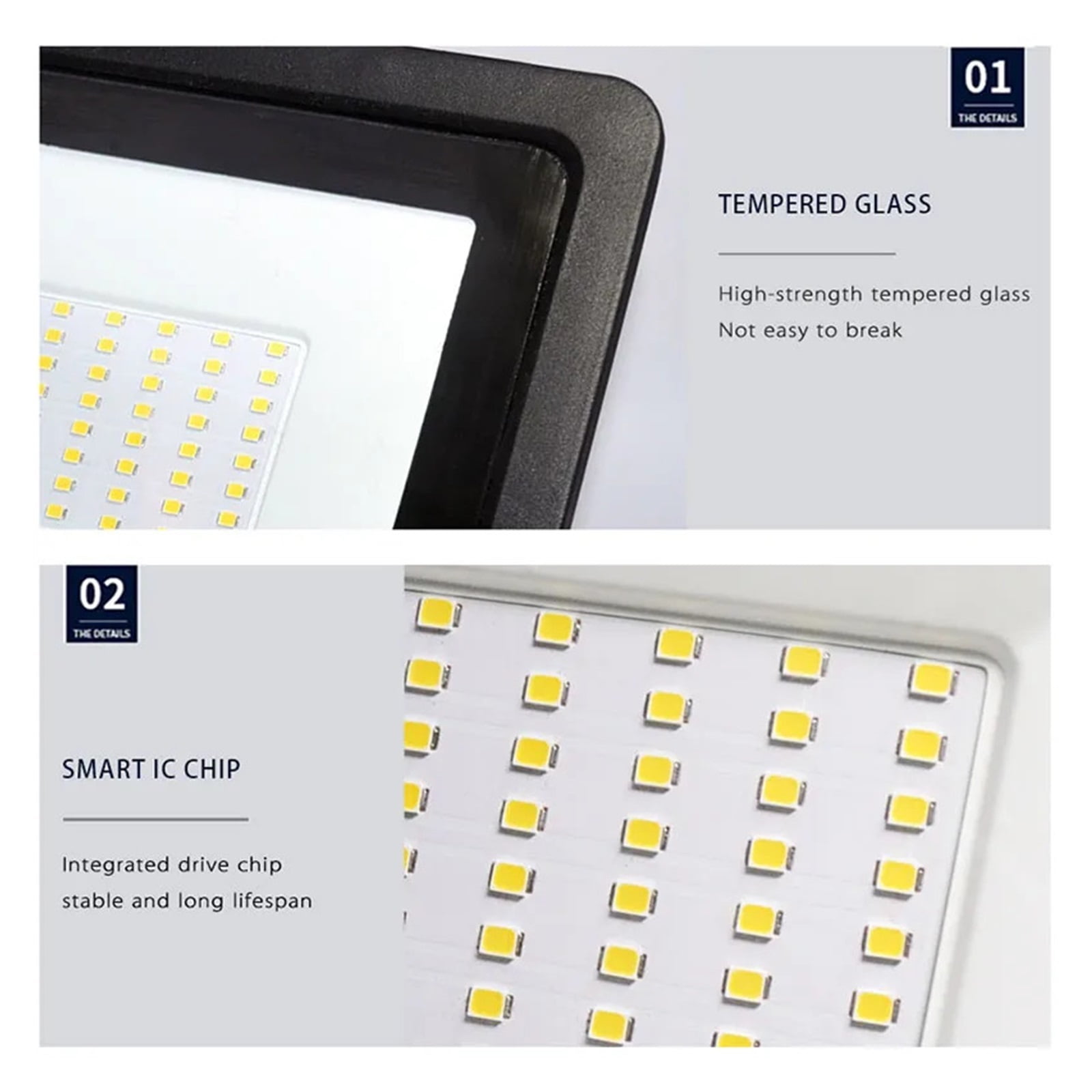 Led Flood Light 20W 30W 50W 100W Spot Light For Outdoor SMD 2835 Floodlights Wall Lamp Lighting For Street Square - Wide Angle Beam