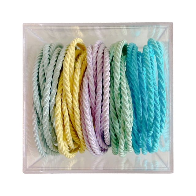 Leather Band High Elasticity Durable Hair Binding Rope Female Simple Black Hair Band
