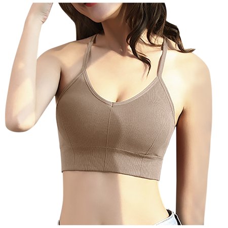 

Mrat Everyday Bras Comfort Light Bra Wireless Women s Fashion Beauty Back Sling Chest Pad Wrapped Solid Chest Underwear Fit T-Shirt Bra Women