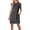 Dark Gray, variant on Under $15 Steals!Summer Fashion Plus Size Dresses for Women 2025 Elegant Classy Solid Color Short-sleeved V-neck Casual