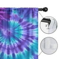 thumbnail image 4 of Blackout Kids Curtains,Purple Blue Tie Dye Spiral Pattern Childrens Insulated Curtains Set Of 2,Bedroom Essentials,Toddler Room Decor 42"x54", 4 of 5