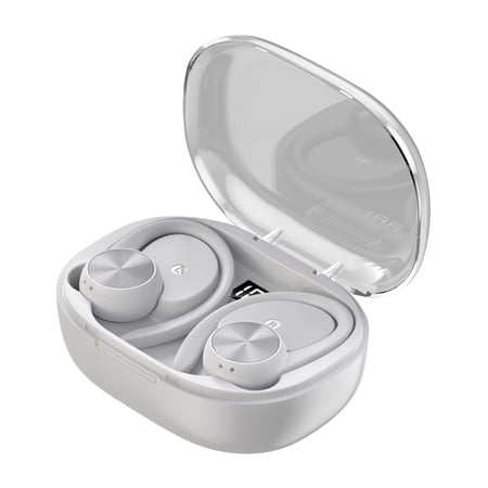 JOGZMZ Q36 Bluetooth Earphone Noise Reduction Display Battery Level Ear Mounted Sports Wireless Earphone