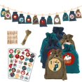 thumbnail image 1 of Calendario de Adviento de Navidad, 24 días, arpillera, dulces, regalo, bolsas con cordón, sacos, decoraciones de cuenta regresiva de Navidad Diy, 1 of 5