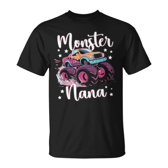 Monster Nana Proud Monster Truck Nana Grandma TShirt