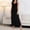 Black, variant on Long Nightgowns for Women Full Length Short Sleeve Nightshirt Soft Plus Size Sleepwear Casual Loungwear Black S