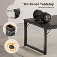 thumbnail image 4 of unbranded 48 Inch Computer Desk, 1" Thick Heavy Duty Industrial Office Desk, Modern Simple Study Writing Table for Home Office Bedroom Workstation, Black, 4 of 18