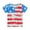 1# Blue, variant on FEDPOP Toddler Boys 4th of July T-Shirt American Flag Short Sleeve Tees 2-7 Years