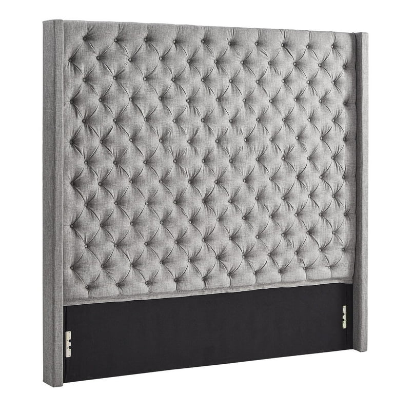 Monett upholstered cheap wingback headboard