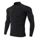 thumbnail image 1 of Playera Licra Deportiva Gym Compresión Cuello Ruso, 1 of 8
