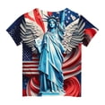 thumbnail image 5 of Fengactive Kids Girls Boys 4th of July Independence Day Short Sleeve T Shirt Size 3T-14T Cute Print Casual Top, 5 of 6
