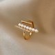 thumbnail image 1 of Red de moda coreana anillo rojo diseño de nicho femenino apertura anillo ajustable ins estilo luz lujo joyería de todos los partidos Apertura ajustable J271 oro JFHHH pequeña, 1 of 5