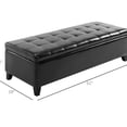 thumbnail image 5 of 51" Tufted Storage Ottoman | Adds Elegance to Rooms | Four Hardwood Feet | Holds Blankets and Pillows, 5 of 6
