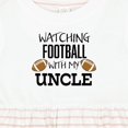 thumbnail image 4 of Inktastic Watching Football with My Uncle Girls Baby Dress, 4 of 5