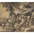 thumbnail image 3 of Hermann Weyer 16x15 Black Modern Framed Museum Art Print Titled - Lot and His Daughters (ca. 1616), 3 of 5