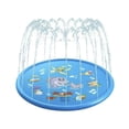 thumbnail image 1 of Splash Pad Ventosa 170 cm Alfombra de juego acuático Aspersor para fiestas Splash Pad Verano Spray Juguetes para niños y mascotas Jardín al aire libre Actividades familiares, 1 of 5