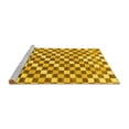 thumbnail image 2 of Ahgly Company Machine Washable Indoor Rectangle Checkered Yellow Modern Area Rugs, 5' x 7', 2 of 4