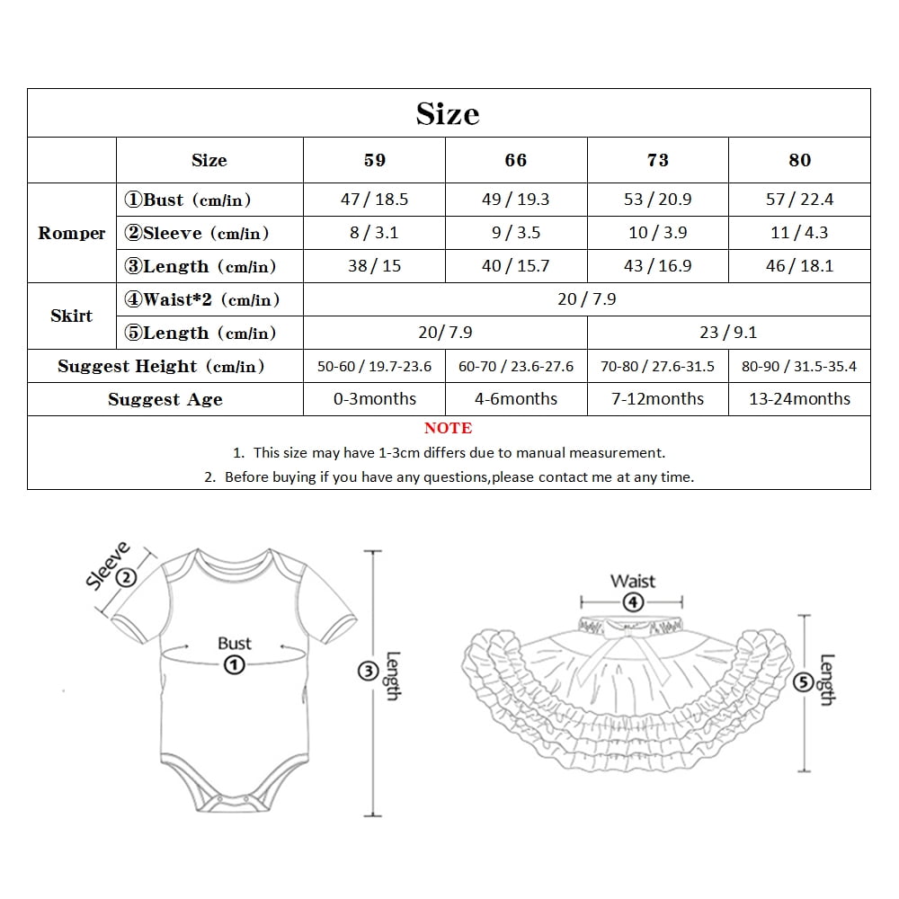 4th of July Baby Girl Outfit-Short Sleeve Romper Tutu Skirt Headband Clothes Set 3Pcs