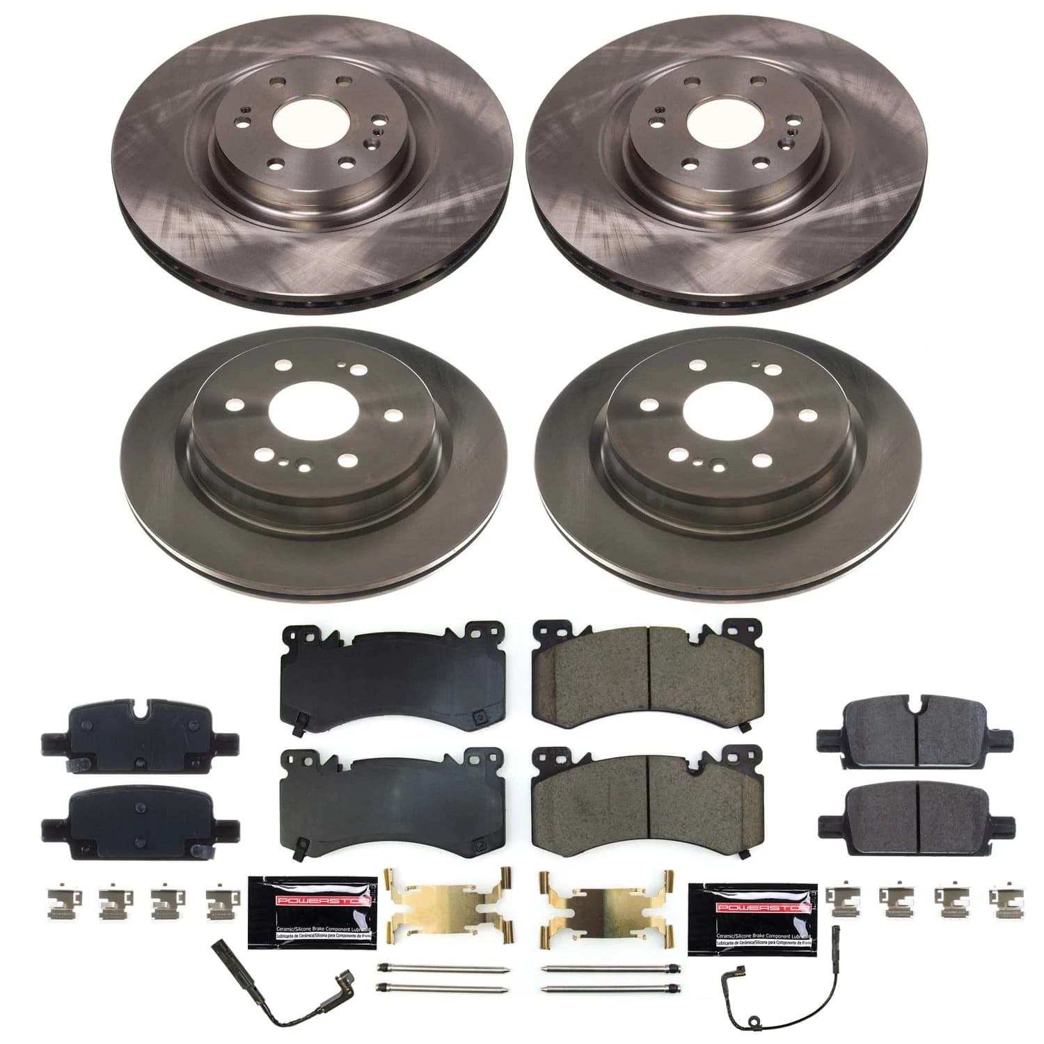 PowerStop Front and Rear Stock Replacement Brake Pad and Rotor Kit Fits: CHEVROLET Select Models KOE8939