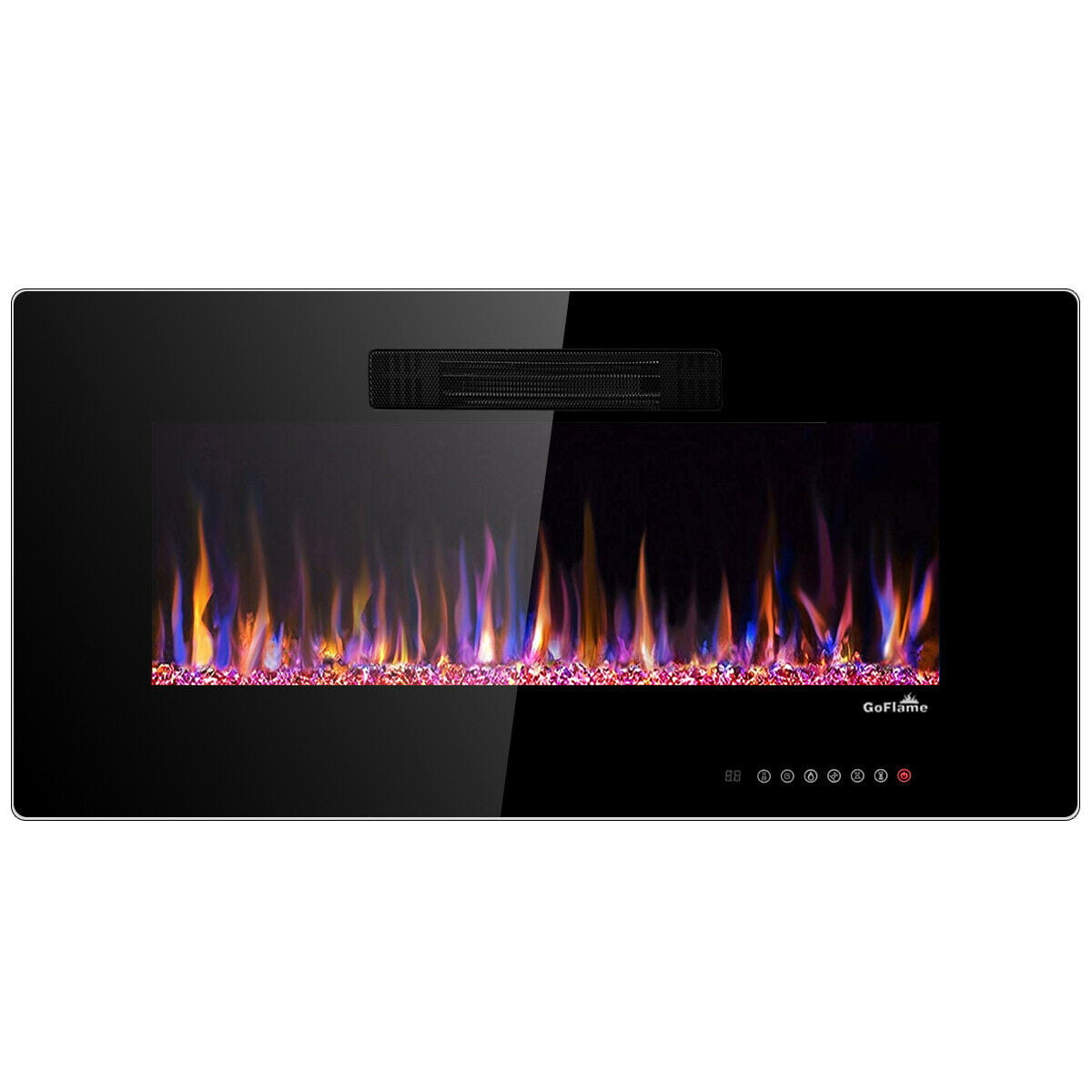 54 Inch Electric Wall Mounted Fireplace, Northwest Electric Wall Mounted Fireplace With Led Flame And Remote