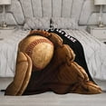 thumbnail image 3 of XZYG Baseball Blanket Personalized Name Blanket for Kids Adults Custom Baseball Blankets with Name Sports Customized Throw Blanket for Boys Mens Gifts(50*60inch), 3 of 7