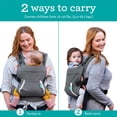 thumbnail image 2 of Portabebés Cuddle Up - Ergonómico con temática de zorro - Portabebés boca abajo hacia adelante y hacia atrás - Capucha extraíble con el personaje - Ajustable - Fácil de limpiar, 2 of 5