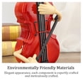thumbnail image 5 of Animated Cello Music Box with Swaying Motion – Ngheia Red Musical Instrument Ornament for Home Decor, Music Lovers, Soothing Soft Music Player for Desk & Shelf (Easter & Mother’s Day Gift Idea), 5 of 7