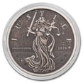 thumbnail image 3 of 2024 Gibraltar 1 oz Silver Lady Justice Antique, 3 of 4