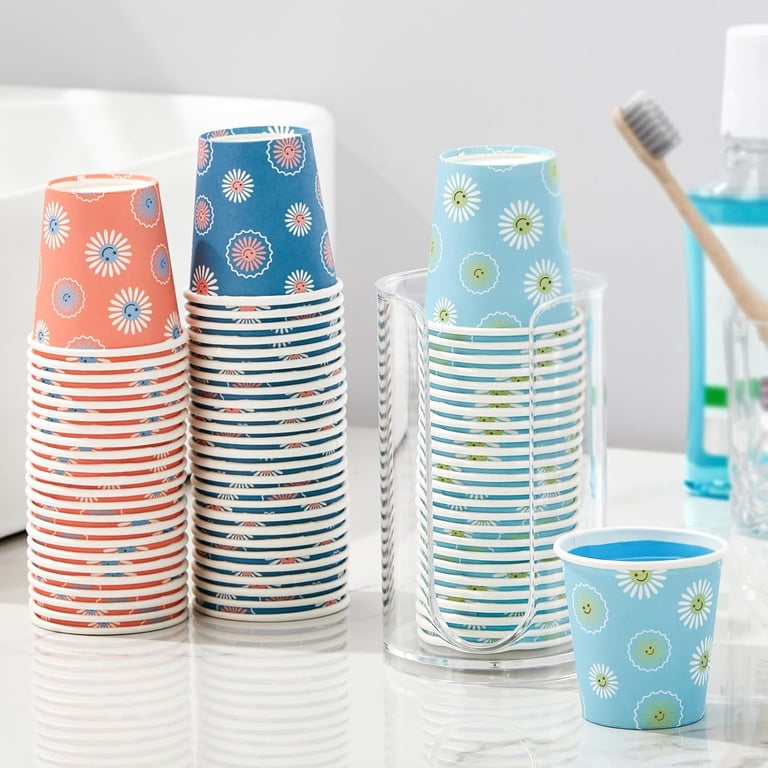 1200 Pack 3 oz Paper Cups, Disposable Bathroom Cups, Mini Mouthwash Cups,  Small Cup 3 Ounce for Bathroom, Party, Picnic, BBQ, Travel(Daisy) -  Walmart.com