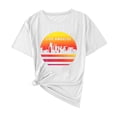 thumbnail image 5 of Bovxnpu Summer Short Sleeve T Shirts Pullover Top Crewneck Casual T-shirt Lightweight Breathable Summer Tops (Women's or Women's Plus), 5 of 5