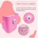 thumbnail image 4 of Kit Comedero Bebedero Para Conejo Cuyos Chinchillas Malubero ROSA BLANCO, 4 of 5