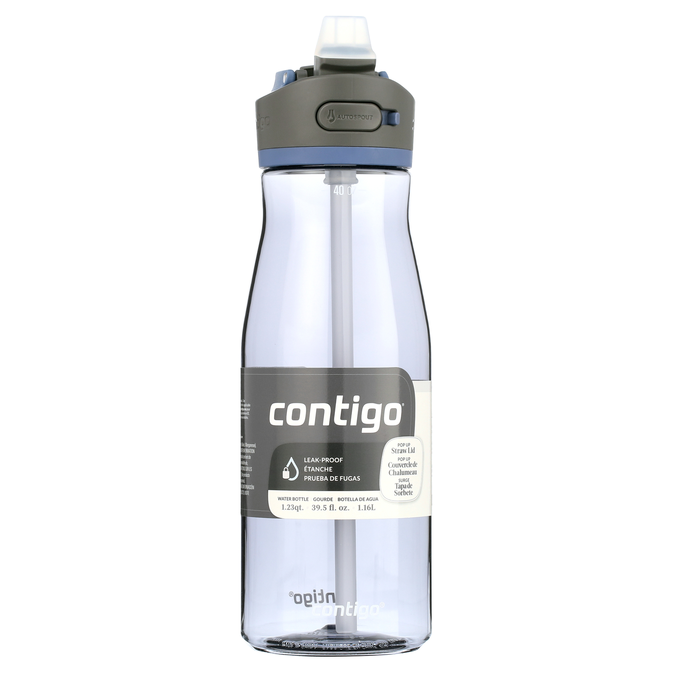 Contigo ASHLAND 2.0 Tritan Water Bottle with AUTOSPOUT Lid, 40 oz., Blue Corn