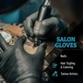 thumbnail image 2 of Gants Jetables en Nitrile Noirs - Gants Sans Poudre et Sans Latex, 2 of 7
