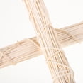 thumbnail image 3 of Hemoton 2 Pcs Crosses Rattan Wreath Frame Easter Decorations 45.00X35.00X4.00CM White, 3 of 8