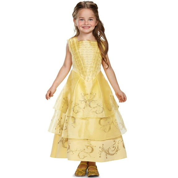 Disney beauty and the beast: belle ball gown deluxe toddler costume 3-4t