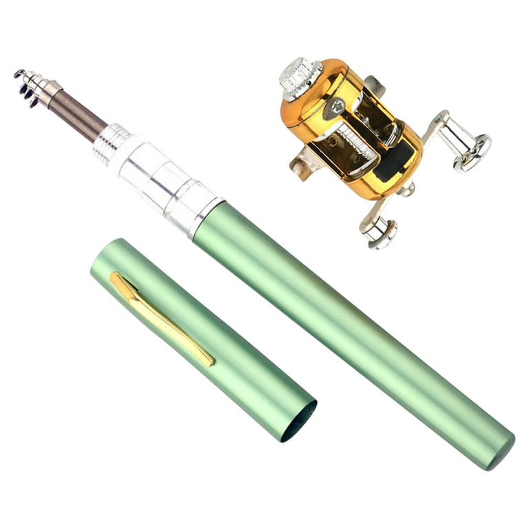 Premium Pen Fishing Rod Reel Combo Set, 38inch Mini Portable Pocket Size  Fishing Rod, Micro Telescopic Aluminum Alloy Travel Fishing Pole Kit