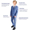 thumbnail image 2 of Boys Linen Suits Set, Boys Slim Fit Suit for Leisure or Party Holiday, 2 of 12